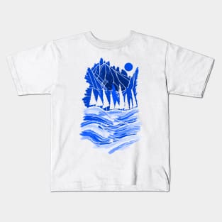 The blue mountain land Kids T-Shirt